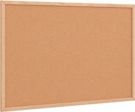 vidaXL Kurkbord met frame van massief grenenhout, 60 x 40 cm