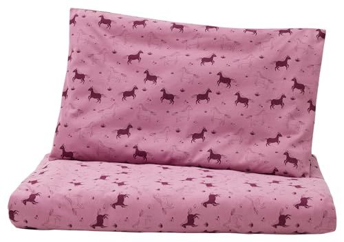 Kinderjersey beddengoedset van biologisch katoen, 100 x 135 cm, kussen 40 x 60 cm, GOTS-gecertificeerd