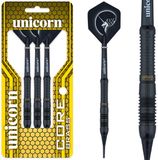 Unicorn Core Plus Black Brass Soft Tip - Dartpijlen 17 Gram