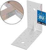 KOTARBAU® Hoekverbinder, Verzinkt Staal, 150 x 150 x 80 mm, Zilver