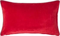 Homescapes Rood Fluwelen Kussenhoes 30 x 50 cm