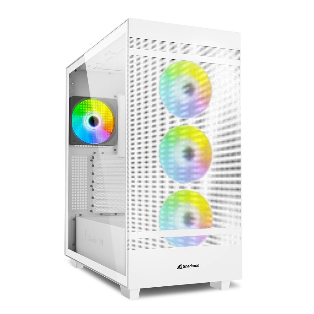Sharkoon REBEL C50 RGB ATX Full Tower White PC Case