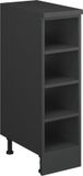 Vicco Schuin dak kast Rion, Antraciet/Antraciet, 25 x 46 cm