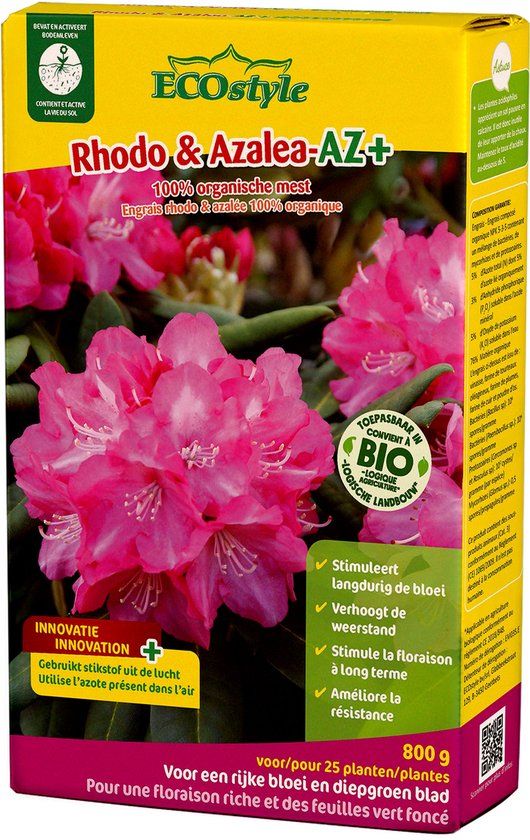ECOstyle Rhodo & Azalea-AZ Organisch Tuinmest - 800 GR