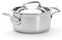 Casserole avec couvercle, acier inoxydable, argenté, 16 cm, 2 pièces