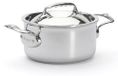 Casserole avec couvercle, acier inoxydable, argenté, 16 cm, 2 pièces
