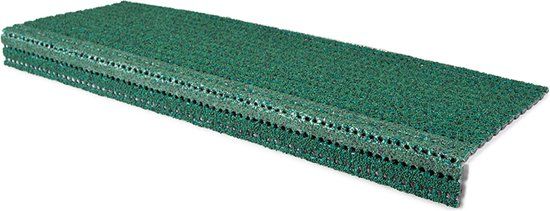 Trapmat ultragrip - 2 stuks - Groen - 25x73cm - 0.7 cm dik
