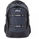 2be Schoolrugzak met 15 Inch laptopvak Zwart/Grijs