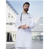 Karlowsky Men's Workcoat with concealed button placket KY162 - White - 56