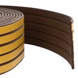 vidaXL - Zelfklevende raamdichting - Bruin - 9 x 3 mm - 12 m - EPDM-schuin