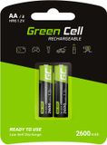 Green Cell HR6 Oplaadbare AA batterij (penlite) NiMH 2600 mAh 1.2 V 2 stuk(s)