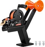 VEVOR Handlier met Beugel, Zware Handtakel van 1588 Kg met 6,1 m Polyester Band, Bootlier met Tweeweg Ratelhandzwengel en Lasthaak, Handlier voor Boten, Trailers en Vrachtwagens