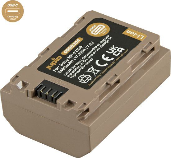 Jupio NP-FZ100 *ULTRA C* (USB-C input) 2400mAh