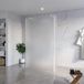 FortiFura Galeria Douche - 120x200cm - Verre de verre mat - Blanc mat