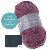 Gründl Wol, Hot Socks Pearl uni 4-voudig, sokkenwol, sokkengaren, zacht en huidvriendelijk, 75% scheerwol, 20% polyamide, 5% kasjmier, 1 kluwen 50 g / 200 m, naalddikte 2,5-3, antraciet