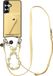 AVY Leren Hoesje geschikt voor Samsung Galaxy S25 / S24 | Met Koord en Kaarthouder | Compatibel met MagSafe | Leather Case met Polsand & Crossbody Koord & Wallet | Pearl Leather Set | Croco Geel