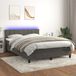 Maison Exclusive - Boxspringbed met matras en LED-verlichting, donkergrijs, 140x190 cm, fluweel