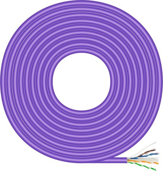 AISENS A135-0747 netwerkkabel Violet 100 m Cat6 U/UTP