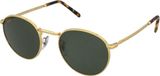 Ray-Ban New Round Legend Gold/ Green Maat: Medium (50) - Zonnebril - RB3637-919631