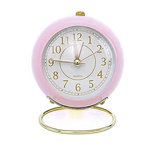 Vintage Zwarte Tafel Klok Stille Niet Ticking 9 Inch Analoge Metalen Bureau Klok Klassieke Retro Woonkamer Slaapkamer Kantoor Mantle Stukken Gift