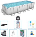 Bestway Rechthoekig Power Steel Zwembad - 640 x 274 x 132 cm - Grijs