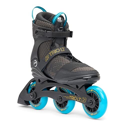 K2 Trio LT 100 inlineskates, inlineskates, uniseks, volwassenen, zwart, blauw, 30H0060