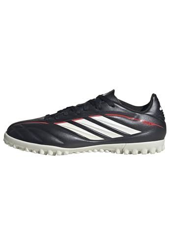 adidas Copa Pure Iv Club Turf Voetbalschoenen voor kinderen, uniseks, Core Black/Ftwr White/Lucid Red, 35.5 EU