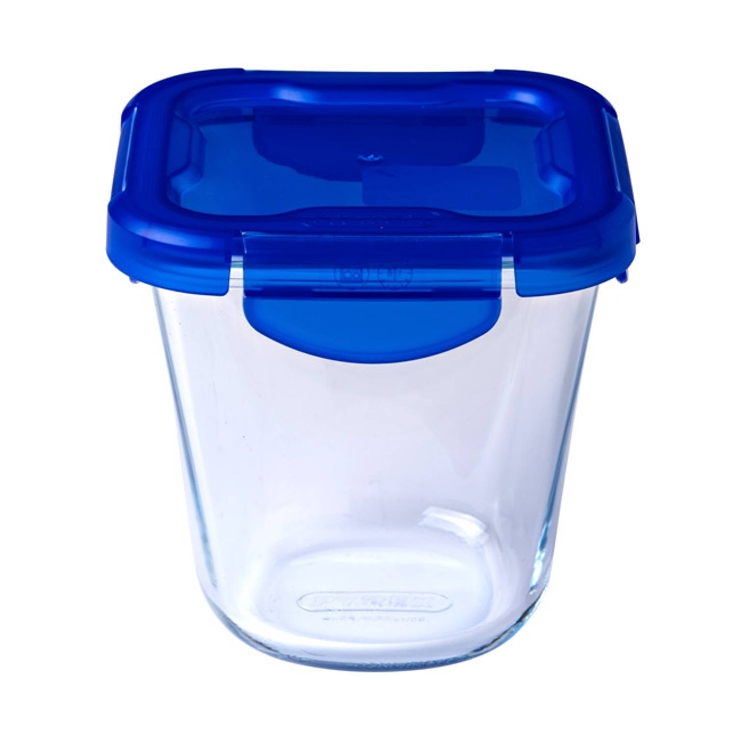 Pyrex cook & go vierkante schaal met deksel - set van 3 stuks - blauw -