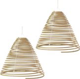 Fancy Flames Citronella bâtonnets d'encens - 2x - spirale - suspendu - 32 heures de combustion - parfum citron