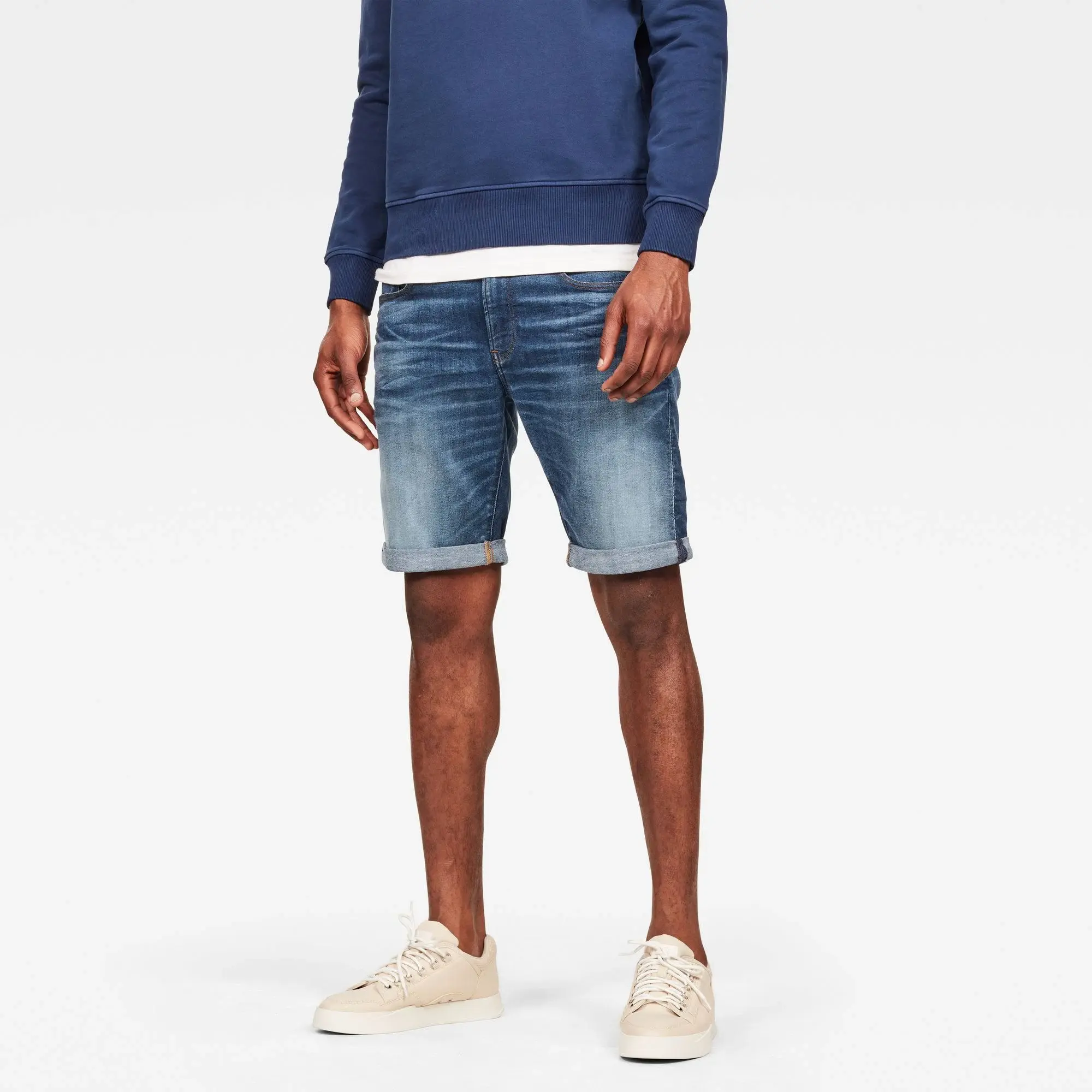 G-Star Raw 3301 Slim Denim Short - Midden Blauw - Heren - 33