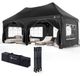 Pavillon de jardin Pavillon pliable Tente de festival 3 x 6 m Noir