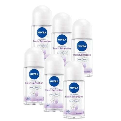 NIVEA NIVEA Fresh Sensation Anti-transpirant Roll-On deodorant - voordeelverpakking - 6 x 50 ml