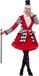 Wilbers & Wilbers Clown Kostuum - Geblokt Jas - Dames - Rood - Zwart - Wit