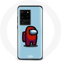 Maniacase Hoesje voor Samsung Galaxy S20 Ultra Among Us video game blauwe achtergrond