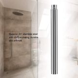 Lazmin Tête de douche en acier inoxydable - Tête de douche Raise Ronde - Tube d'extension de douche - Bras d'extension de douche chromé - Tube d'extension de douche de 20 cm