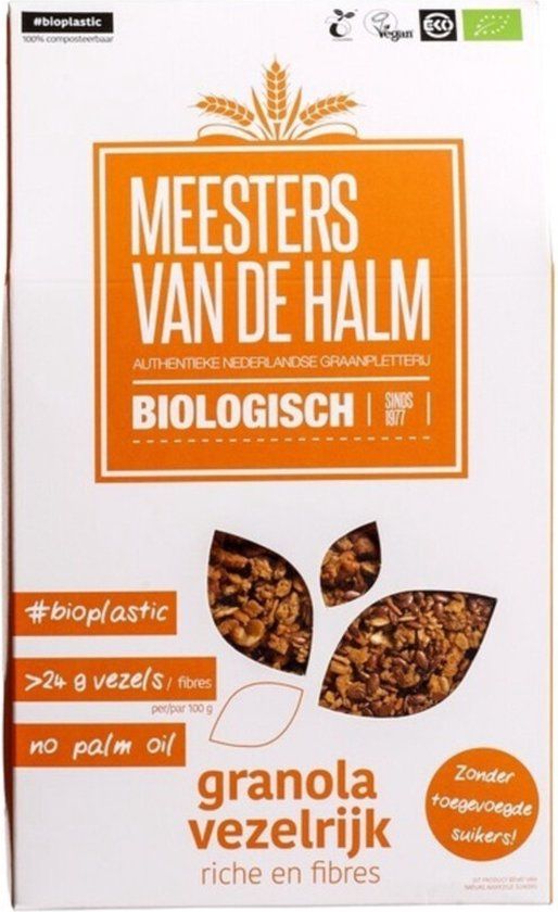 Meesters Van De Halm Vezelrijke Granola - 350g