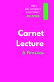 Carnet de lecture & pensées: Carnet de lecture & pensées: 45 fiches guidées pour se souvenir des romances, thrillers, polars, fantasy, science ... adolescents et adultes – hommes et femmes.