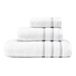 Vera Wang | Set van 3 badhanddoeken van 100% zacht en pluche katoen, modern design, absorberend, kleurecht en pluisvrij, grijs