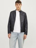 JACK&JONES JJEDYLAN PU BIKER JACKET NOOS Heren Buitenjas Zwart XS