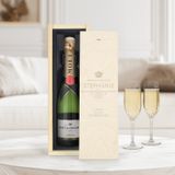 YourSurprise Moët & Chandon Coffret Champagne (750ml) - couvercle personnalisé