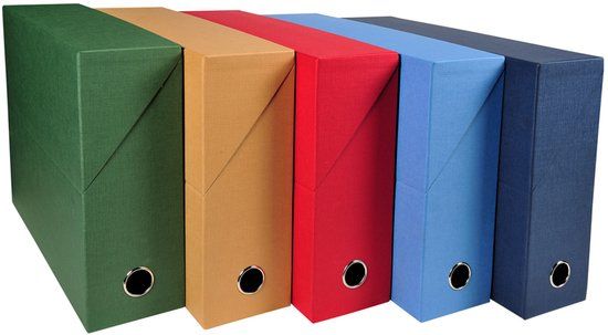 Exacompta Archiefbox A4, karton, 90 mm, zwart