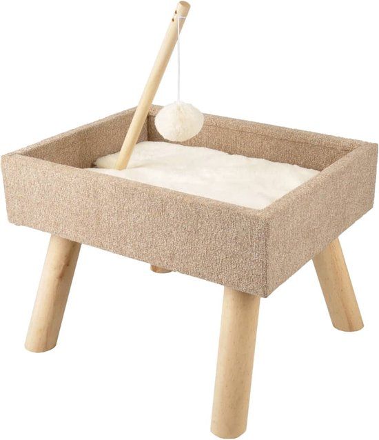 FLAMINGO Kattenbed Scandi - Beige - 43,5x40x54,5 cm