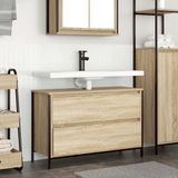 Maison Exclusive - Meuble bas pour lavabo avec tiroirs, chêne Sonoma