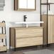 Maison Exclusive - Meuble bas pour lavabo avec tiroirs, chêne Sonoma