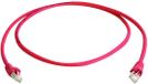 Telegärtner 100009015 RJ45 Netwerkkabel, patchkabel CAT 6A S/FTP 10.0 m Rood Vlambestendig, Met anti-kniktule 1 stuk(s)