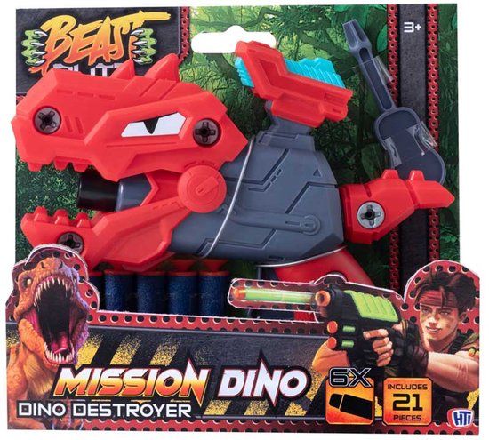 Merkloos DINO DESTROYER DART GUN ASSORTED