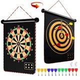 Jeu de fléchettes magnétique pour enfants - Tableau de fléchettes double face