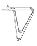 Tubus Airy 26/28 bagagedrager, titanium, 26 W x 28 l