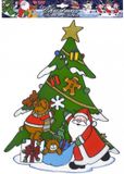 Finidi Kerst raamstickers kerstman/rendier plaatjes 40 cm