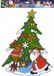 Finidi Kerst raamstickers kerstman/rendier plaatjes 40 cm